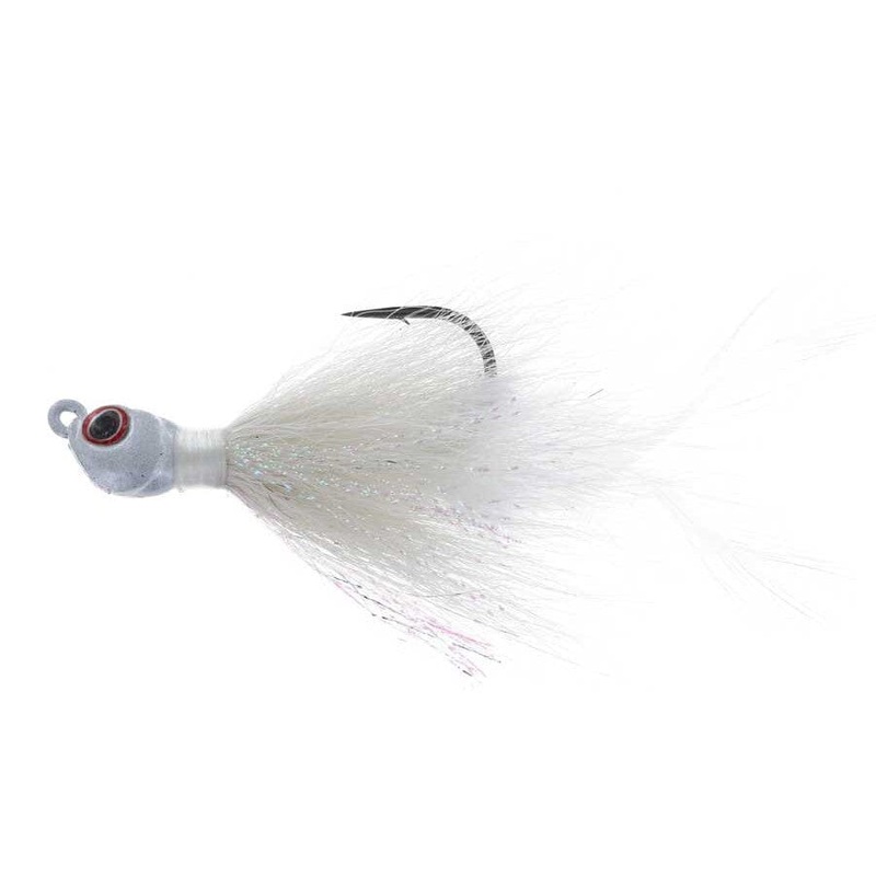 Hudson Hammer Hair Jig Pearl Shad 3/8oz