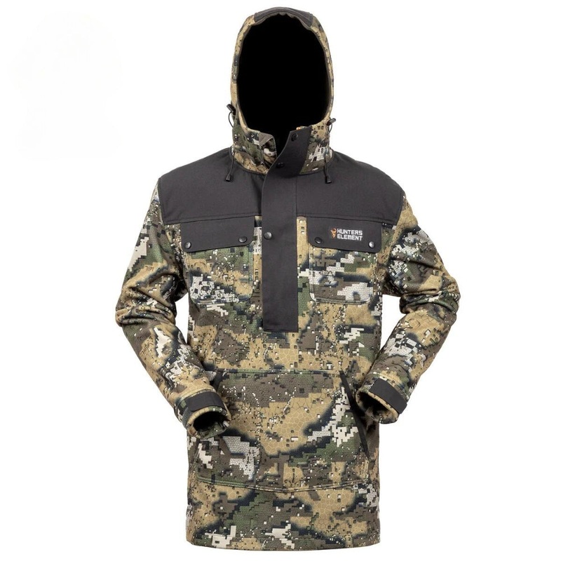 Hunters Element Bush Coat Half Zip S Black