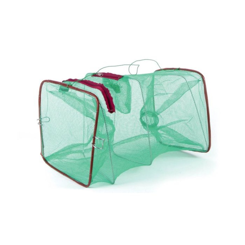 Jarvis Walker Net Factory Collapsible Bait Trap 48x25cm/5cm rings GREEN