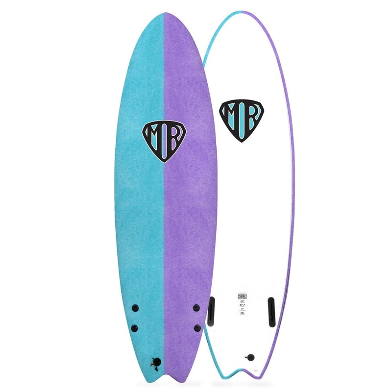 O&E Mr Spray Ezi Rider Twin Fin 6’6 Softboard 6 FT VIOLET