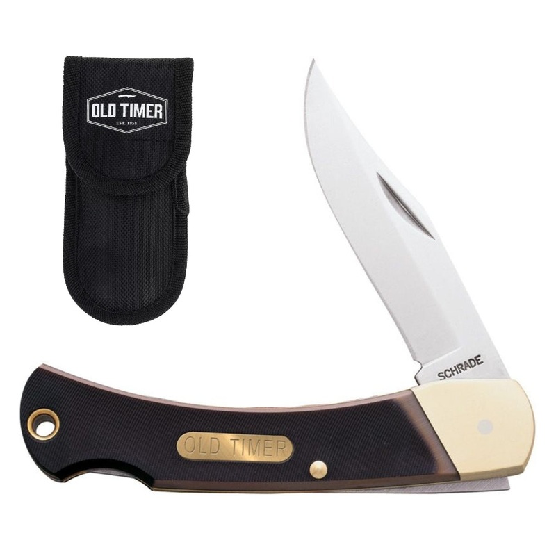 Old Timer Golden Bear 5 Lockback Knife 3.9INCH BROWN