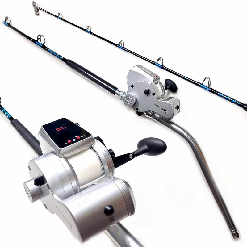 Penn Fathom 80 Electric Reel And Capt. Harry’s CHDD 60-150 Rod Deep Drop Combo with Braid
