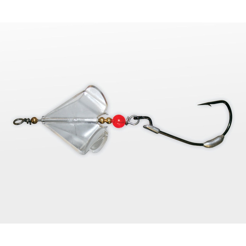 Tackle Tactics TT Buzzlockz Weedless Worm Hook Jighead With Prop 3/0 Small