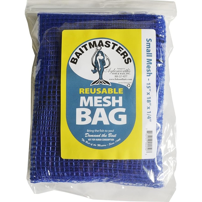 Baitmasters Reusable Mesh Chum Bag 18″ x 22″ 1/2″ Large Mesh