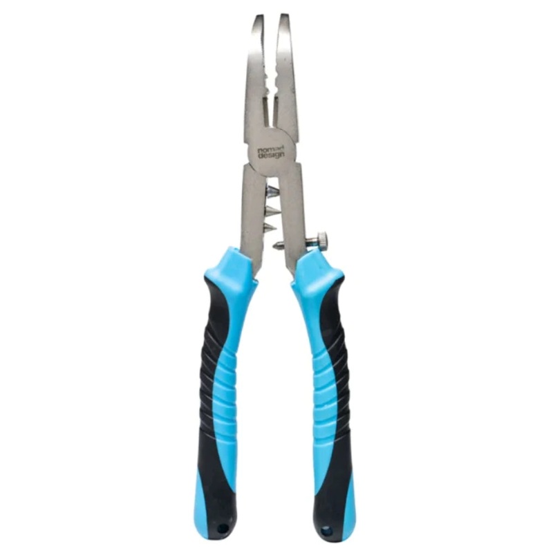 Nomad Stainless 10 Inch Pliers 10 INCH BENT NOSE BLACK / BLUE