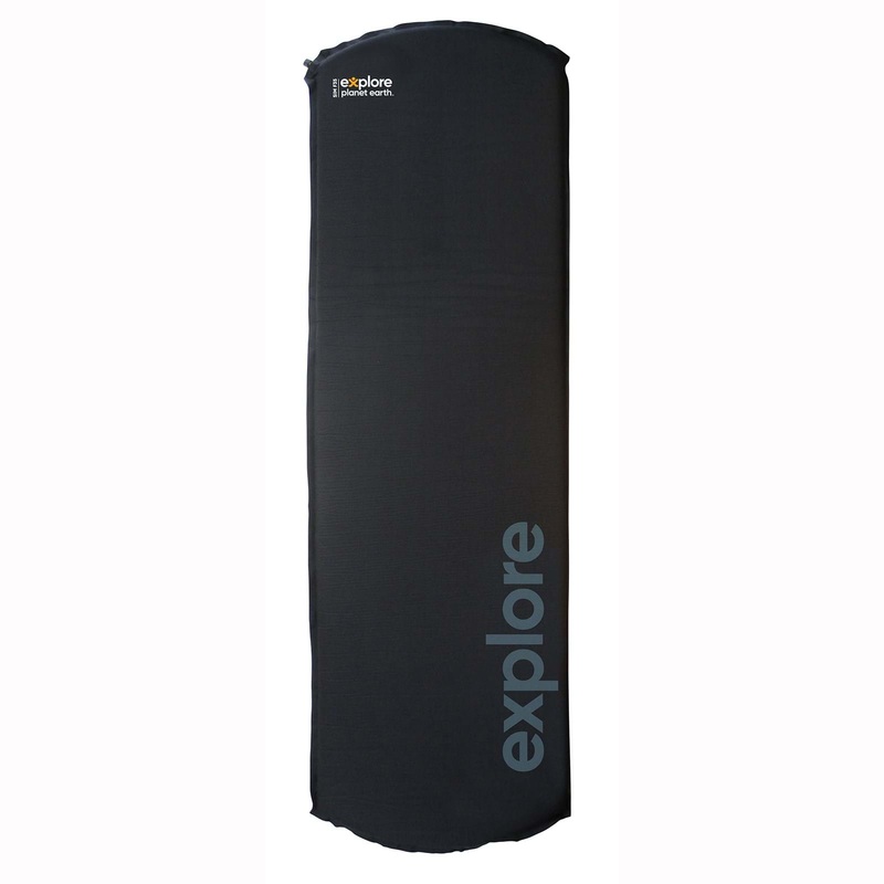 Explore Planet Earth Self Inflating Mat Full FULL SIZE Black