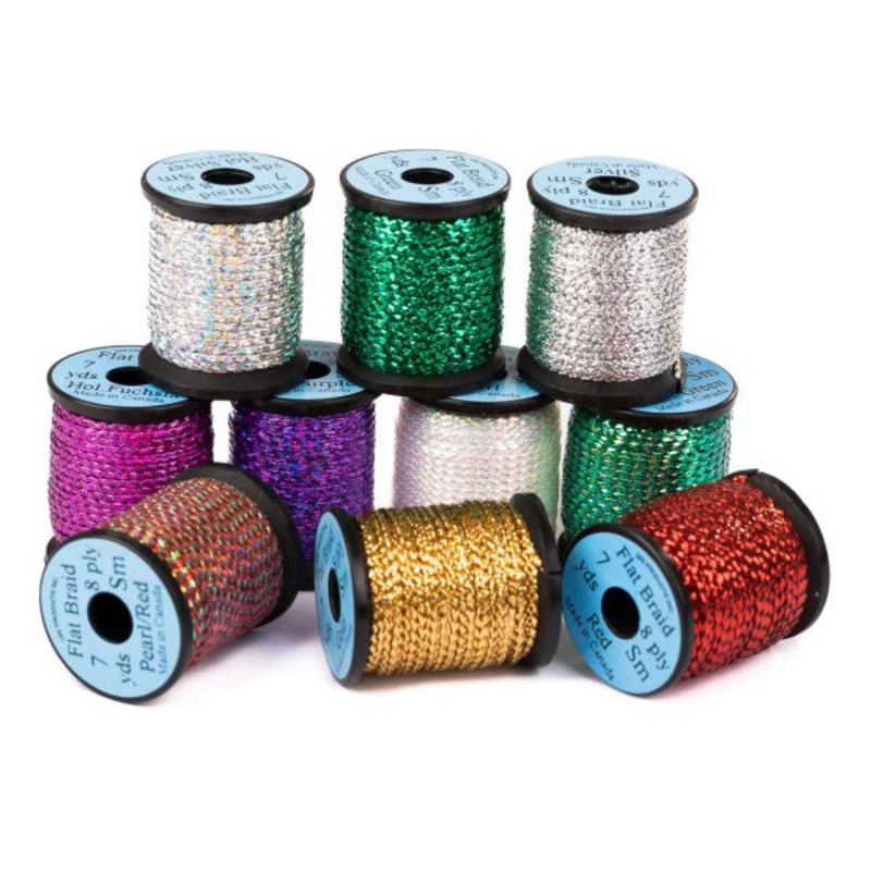 FLAT BRAID HOLOGRAPHIC GOLD