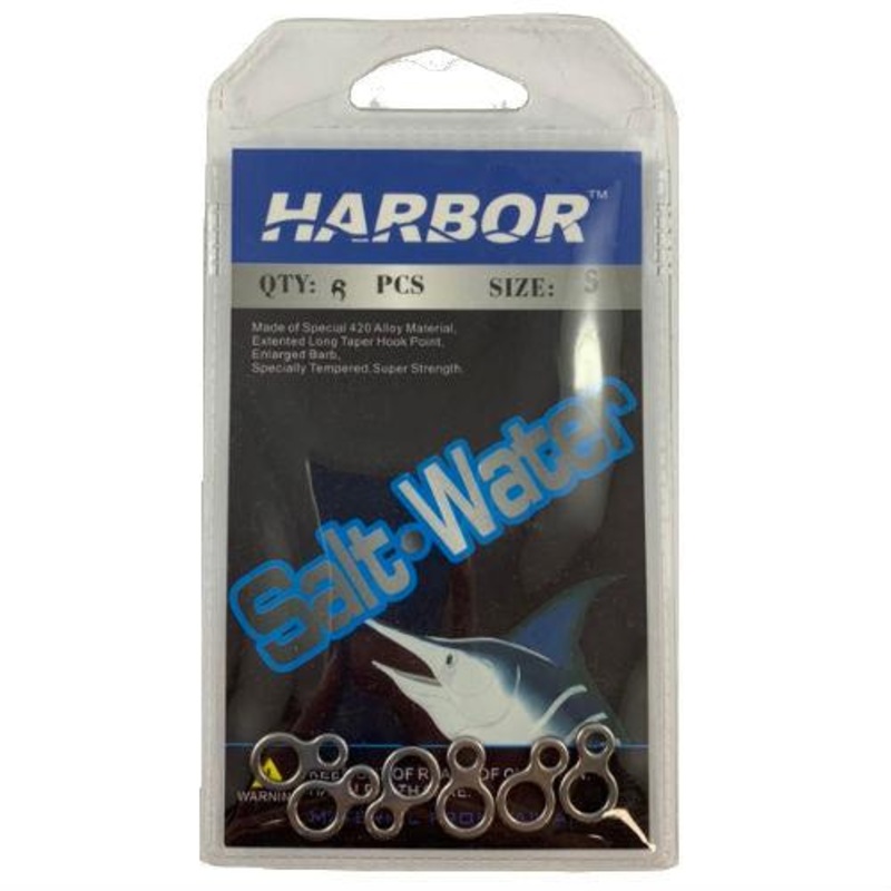 Harbor Figure 8 Solid Ring 6-pack Large