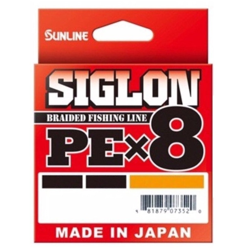 Sunline Siglon PEx8 Braided Fishing Line Hi-Vis Orange 300m 10lb