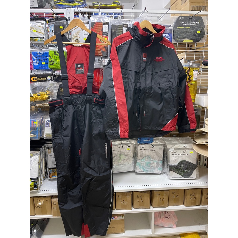 Supa SS Fishing Suit 100 Black/Red