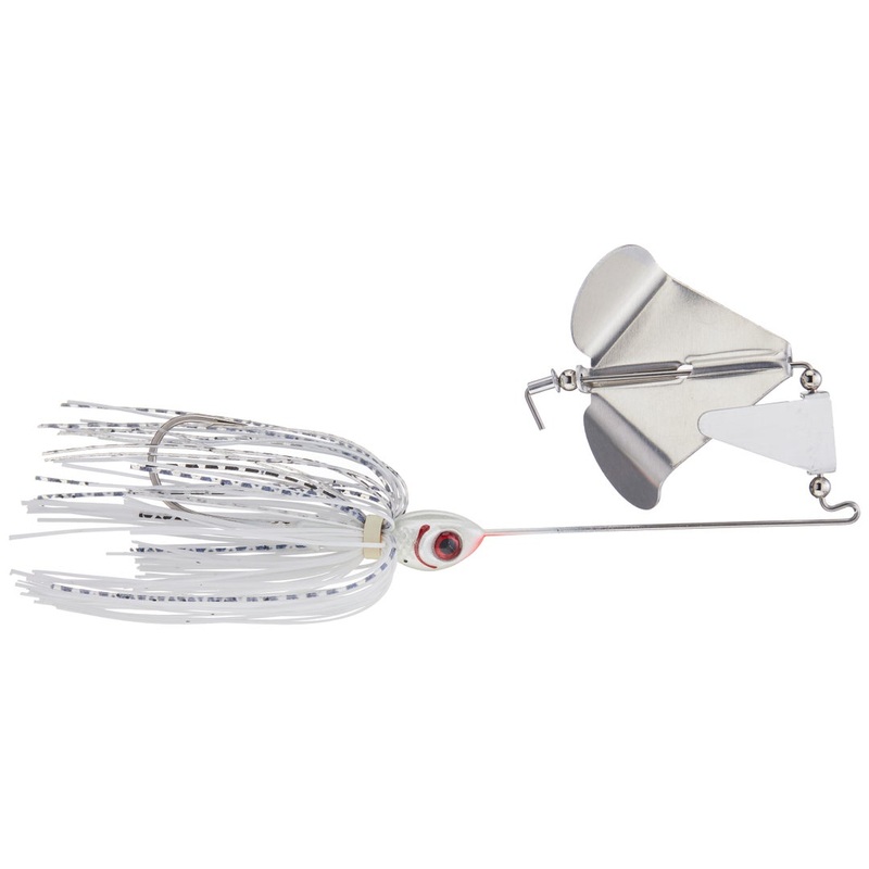 Booyah Booyah Buzz Bait 1/4oz Pearl White / Snow White Shad