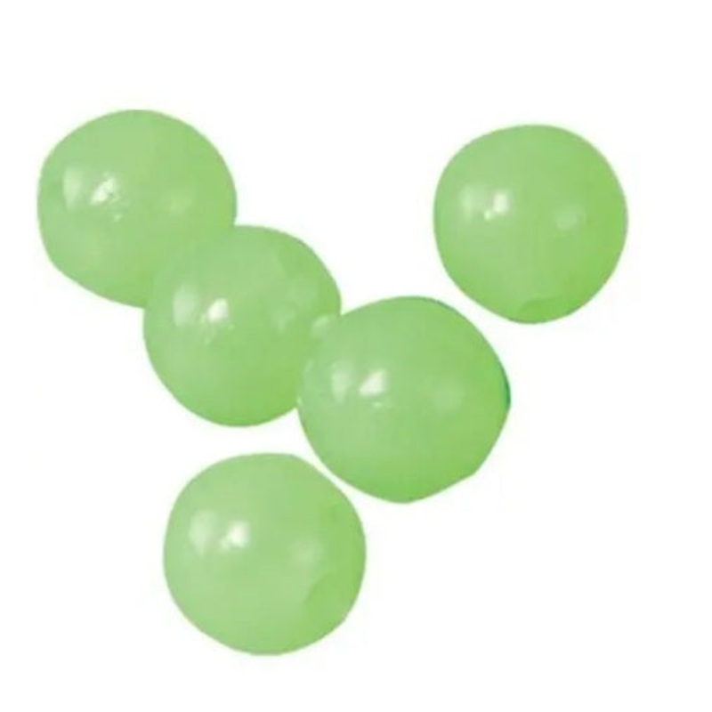 Instinct Pro Soft Lumo Glow Round Rigging Beads Bulk Value Pack 10mm Green