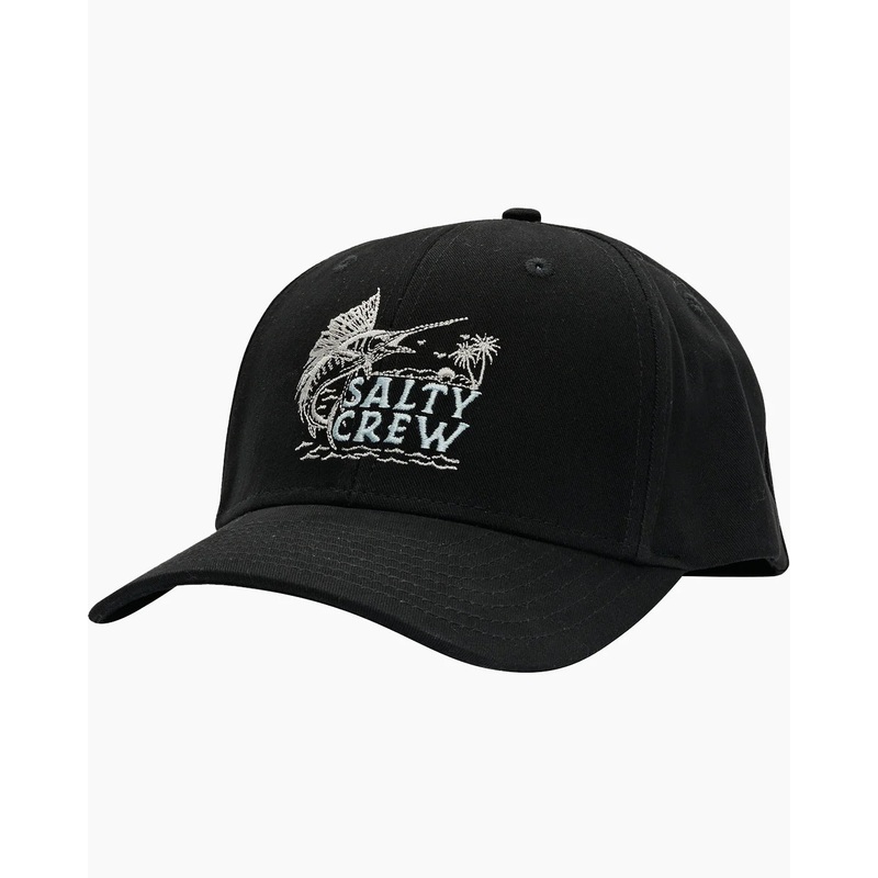 Salty Crew Sailfish 6 Panel Cap Black