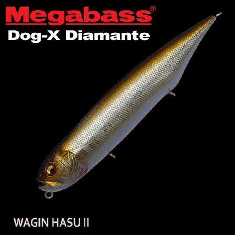 MEGABASS Dog-X Diamante (Silent) – 120 mm Biwako Clear Gill