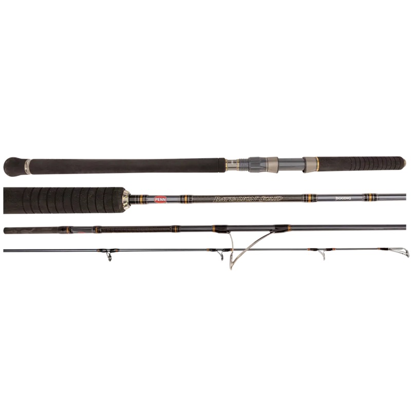 Penn Battalion Solid Spin Rod 6FT 2IN PE1-3 2PC BUTT JOIN
