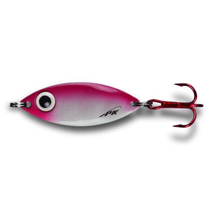 PK Lures Spoon 1/8oz Red Glow