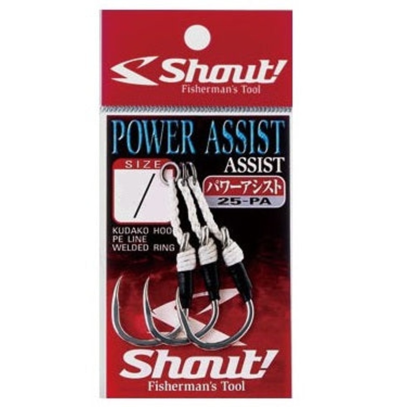 Shout 25-PA Powerful Assist Rigged Assist Hook 1/0