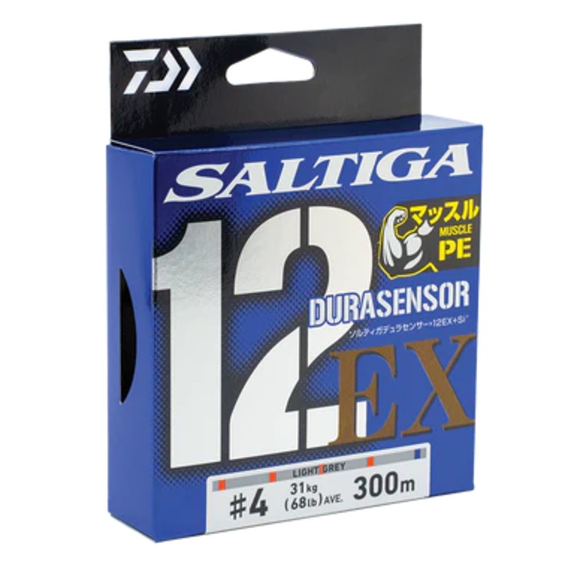 Daiwa Saltiga 12EX Si3 Durasensor Braid Grey 300m PE 2