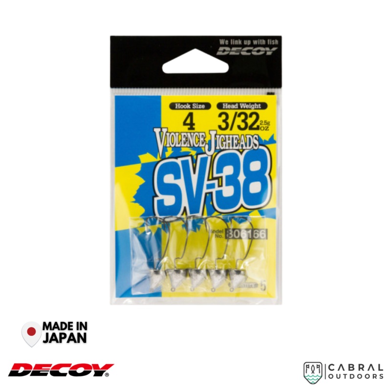 Decoy SV-38  Violence Jighead| #3-#6 | 1.8g-3.5g #6 | 1.8g