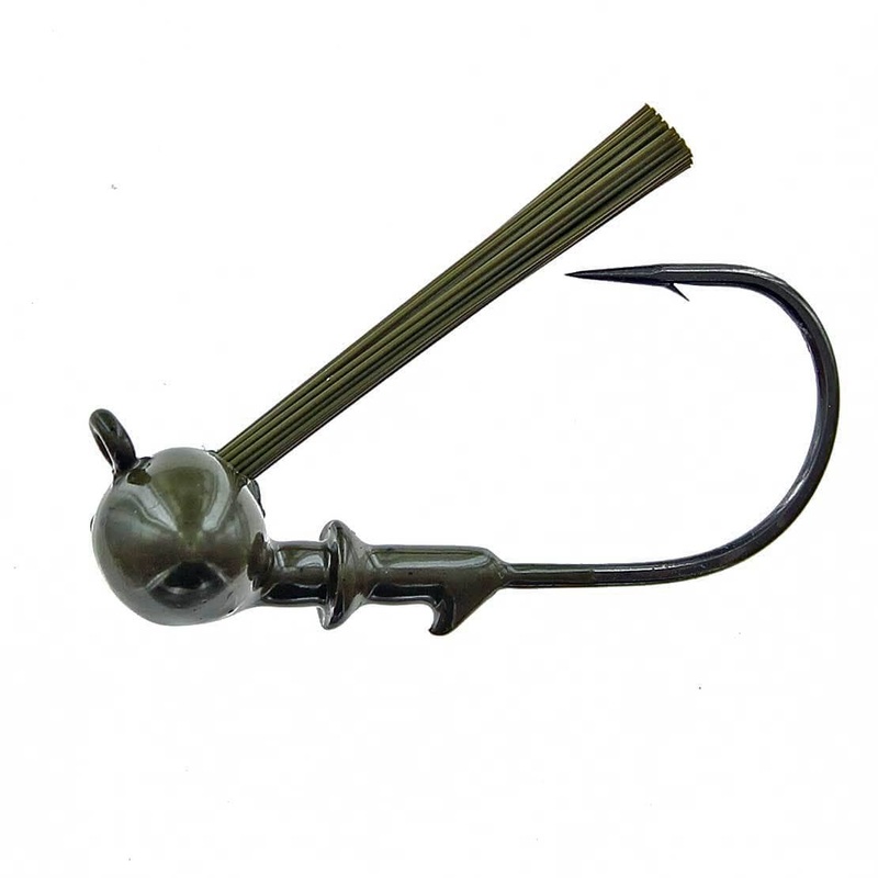 Spotsticker Weedless Football Head 4Pk 3/8 oz Green Pumpkin