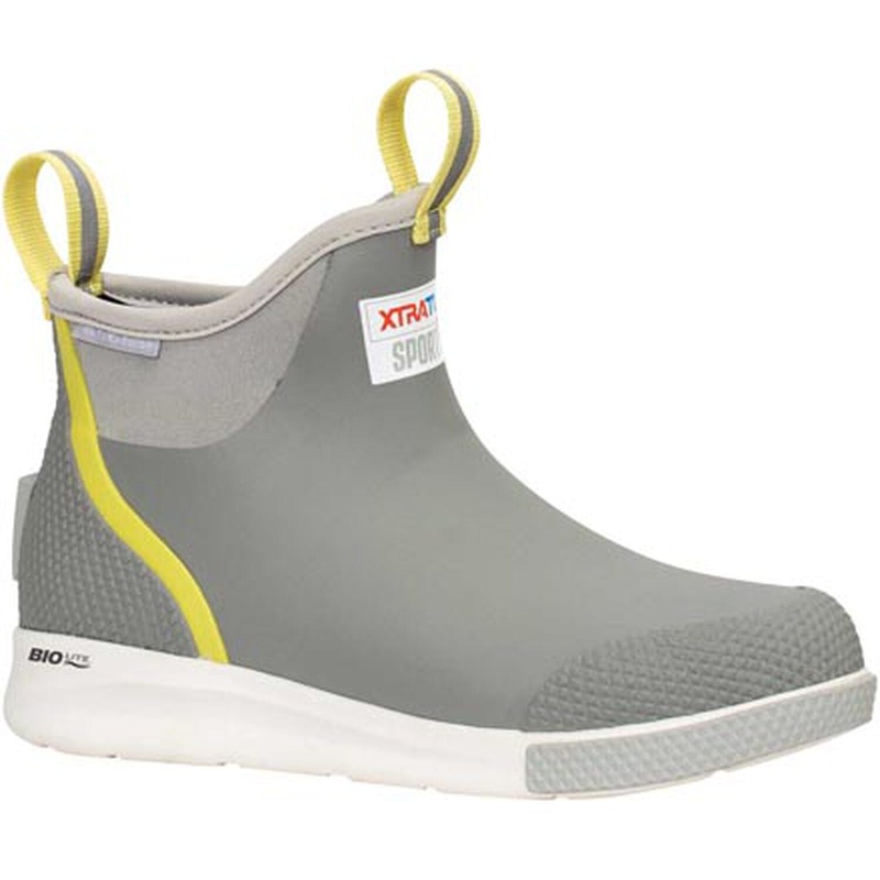 XTRATUF Women’s 6″ Legacy Ankle Deck Boot Sport Grey 5