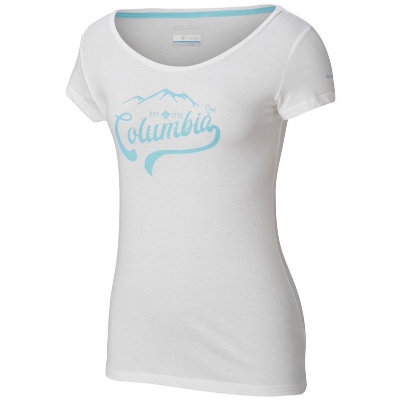 Columbia Outdoor Play Womens Tee Shirt White Large