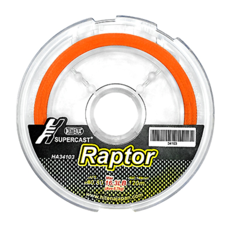 Hitena Raptor Super Cast PE Line 150m (Orange) HA34103 0.8 (XIRIUS) 150