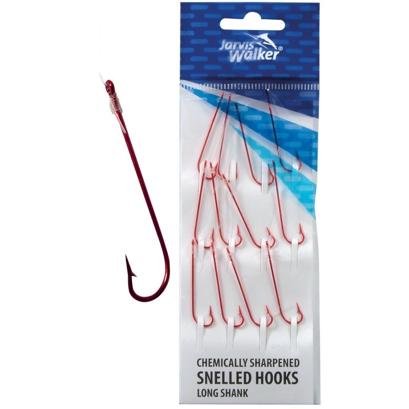 Jarvis Walker Chemically Sharpened Snelled Long Shank Hook Rig 4