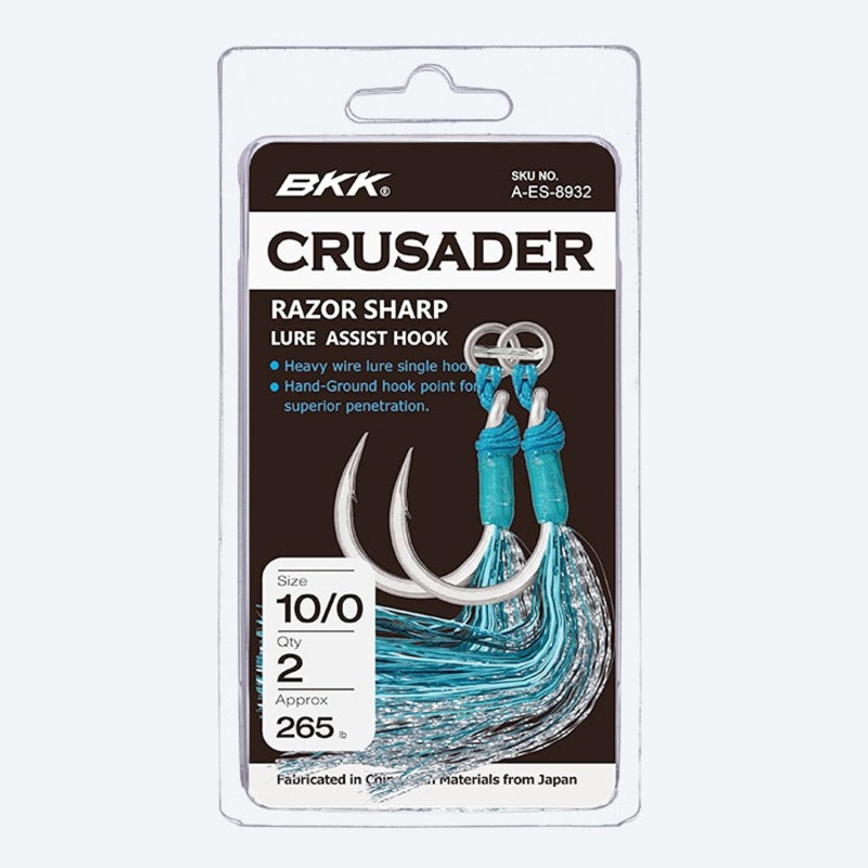 BKK Crusader Lure Assist Hook 10/0 2-pack
