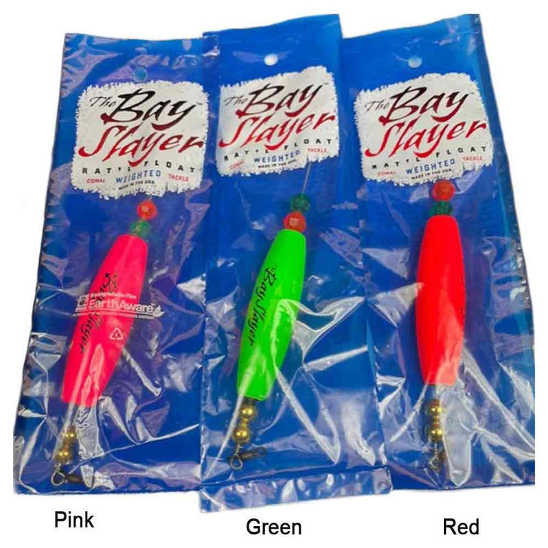 Comal Tackle Cigar Float Brass Beads 3IN GREEN