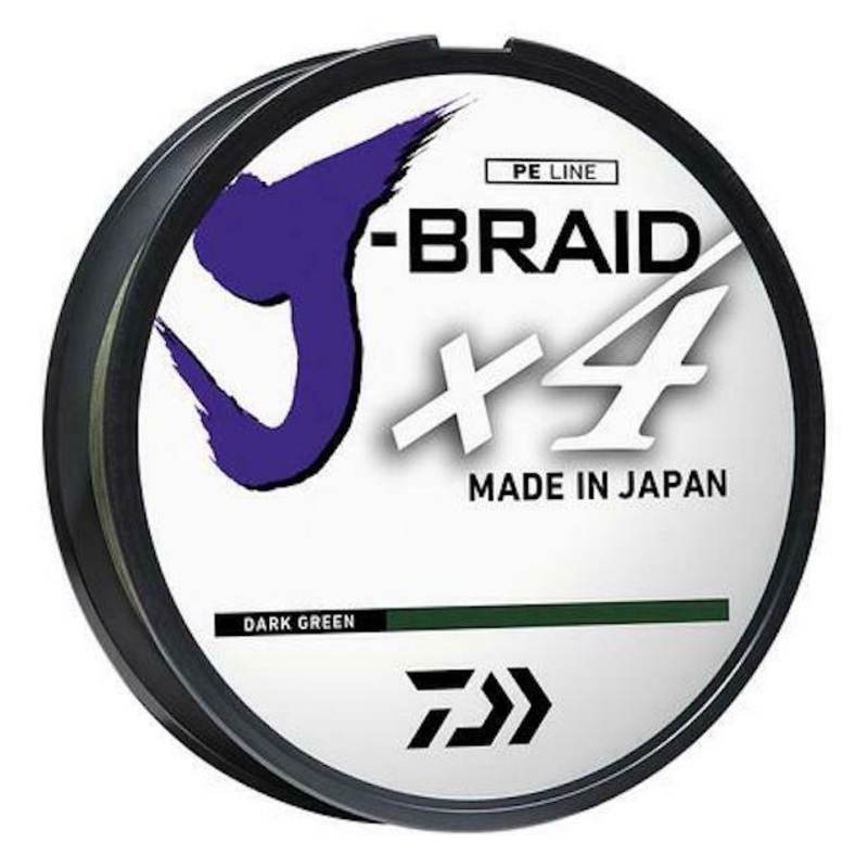 Daiwa J-Braid x4 Braided Line Dark Green 20 lb
