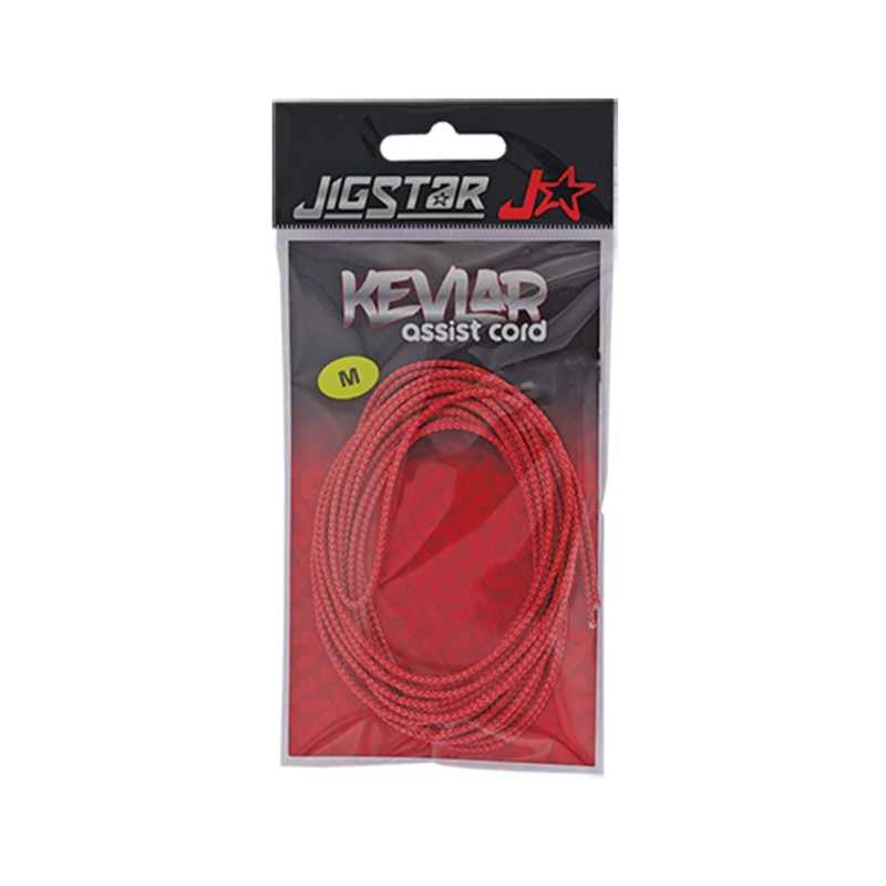 Jigstar Kevlar Assist Cord 240lb – 4m RED