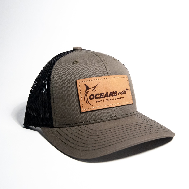 OE Leather Patch Hat HEATHER GRY/BLK