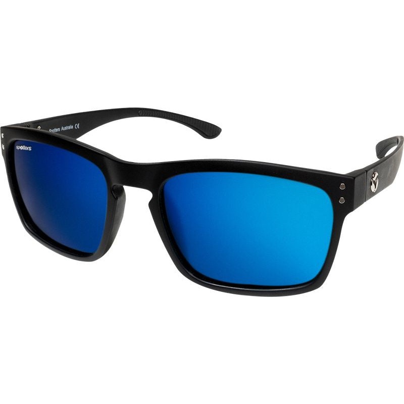 Spotters Crypto Matt Black Frame Performance Polarised Sunglasses Carbon