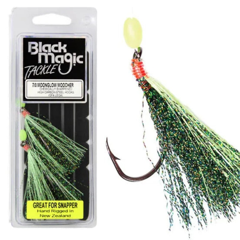 Black Magic Moonglow Moocher Pre-Tied Fishing Rig 4/0