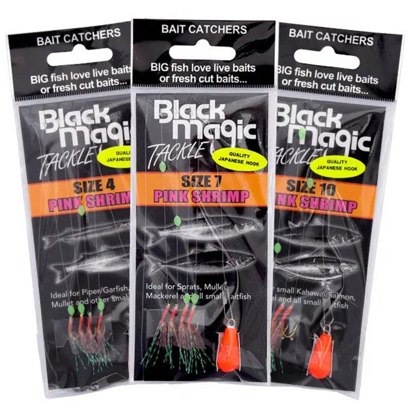 Black Magic Sabiki Rig Pink Shrimp Size 4