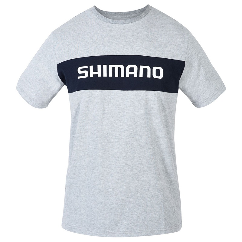 Shimano Corporate Tee M Navy / Grey