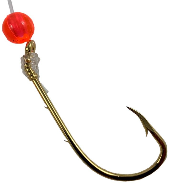 Tide Rite M12BGBH Mono Snelled Hooks 6pk for Porgy & Seabass 12″ #2