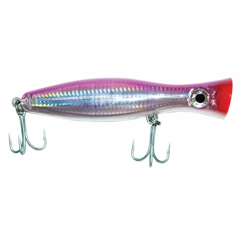 Tsunami Platinum Surface Blaster Topwater Popper Lures Bone White w/ Spot/Red Gill 1.5 oz
