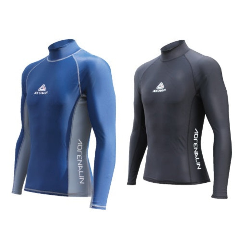 Adrenalin Rash Vest Long Sleeve Adult Large Black