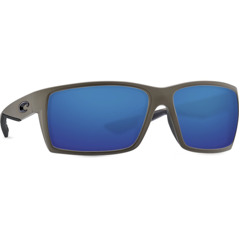 Costa Del Mar Reefton Matte Moss Frame Polarised Sunglasses – Blue Mirror 580G