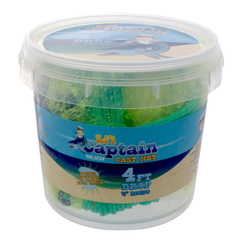 Lil Captain Cast Net Mono 4ft x 3/8inch 4ft clear