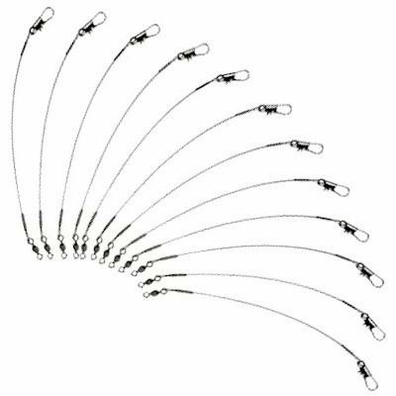 Plastilite Black Nylon Coated Wire Leader