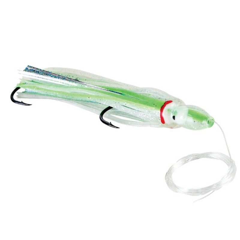 Boone UV Bait Hoochie Rigged CHARTREUSE HAZE