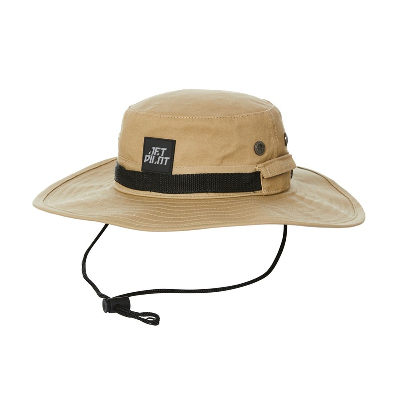 Jetpilot Mens Hiker Wide Brim Hat Black Camo