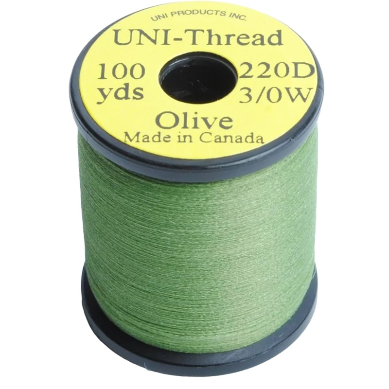Uni 3/0 Waxed Thread (220 Denier) #263 Olive
