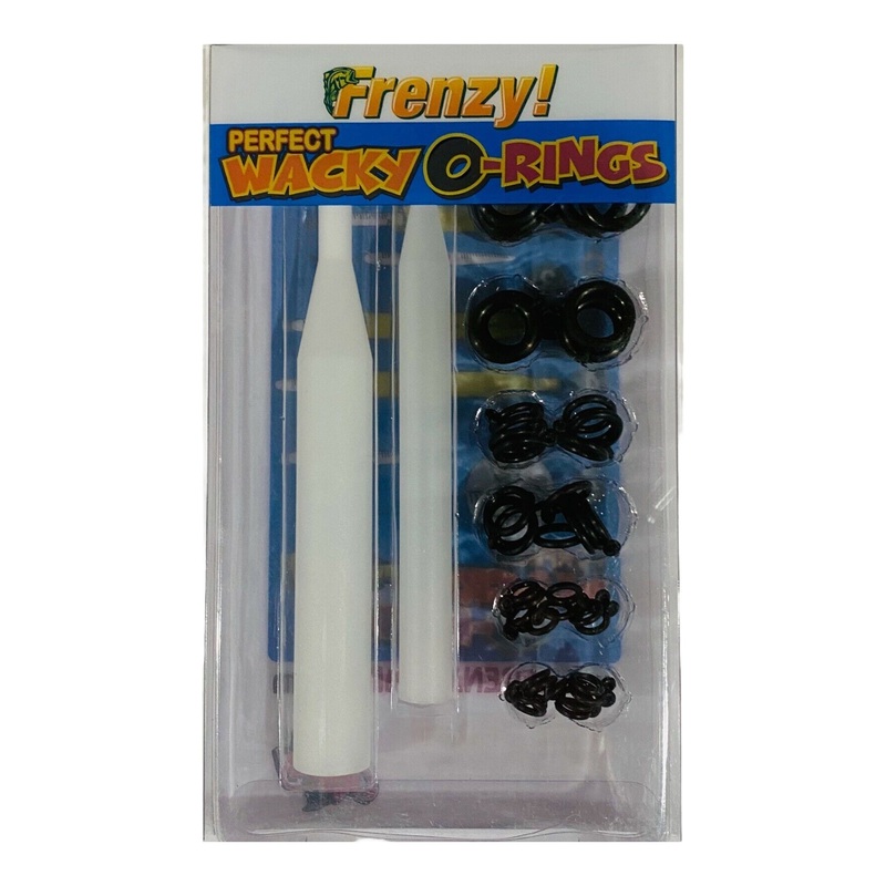 Frenzy Baits Wacky O-Ring / Saddle Kit Assortment Wacky & Neko Rig O-Ring Kit – Black