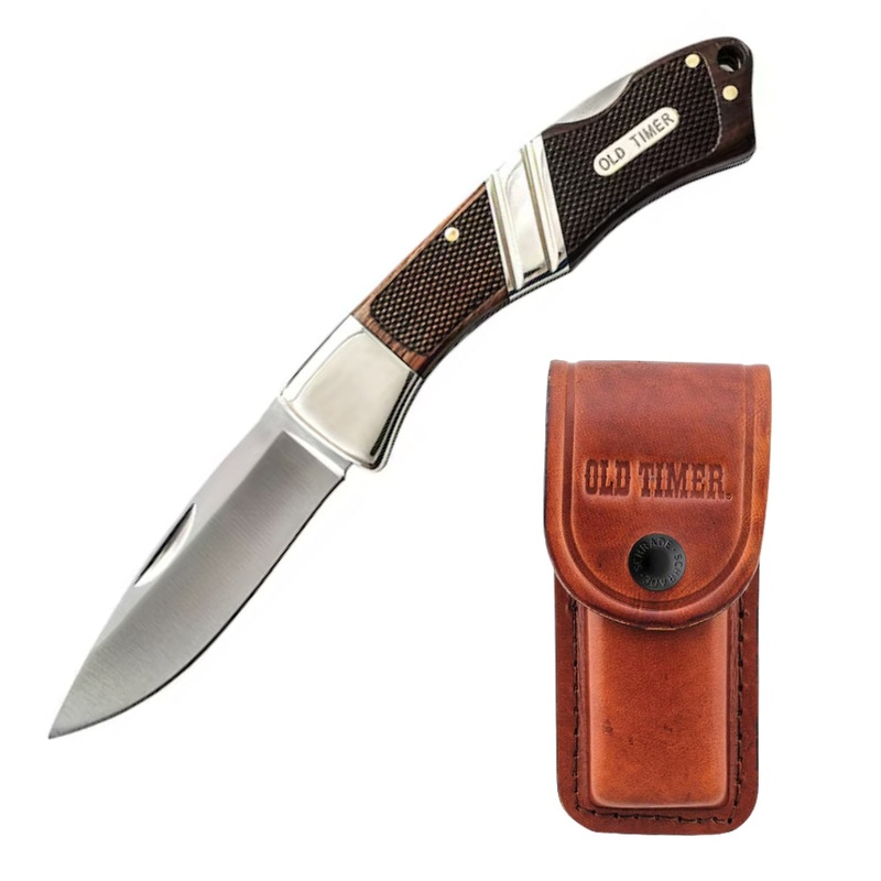 Old Timer Mountain Beaver Sr. Lockback Knife 3.2 INCH BROWN