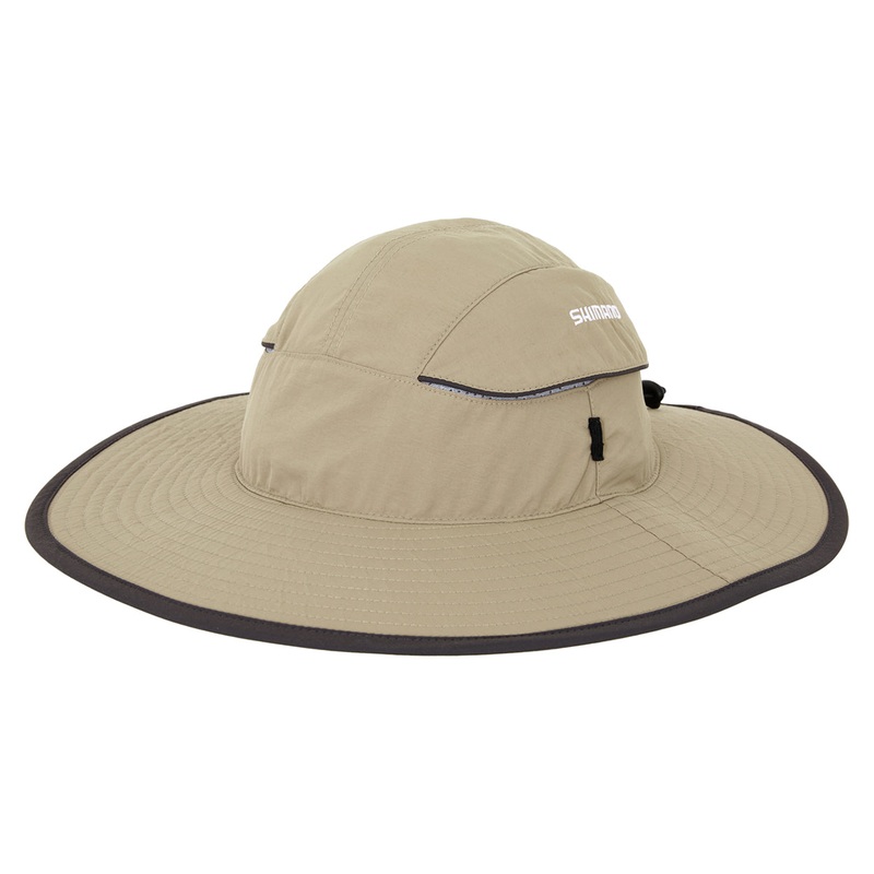 Shimano Extra Wide Brim Khaki Hat