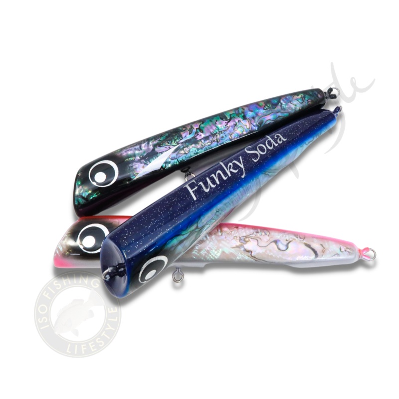Atlantis 21 Funky Soda Abalone Swimming Popper 200F All Black